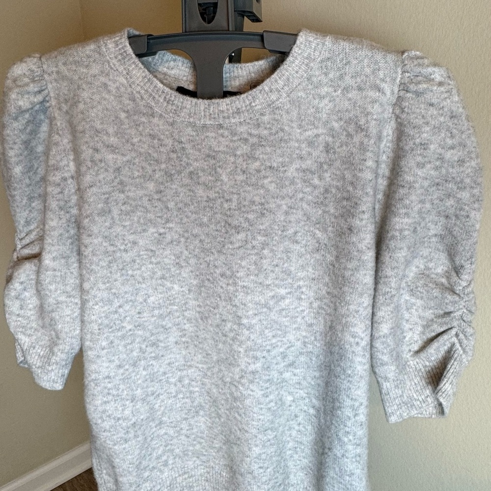 White House Black Market Light Gray Sweater